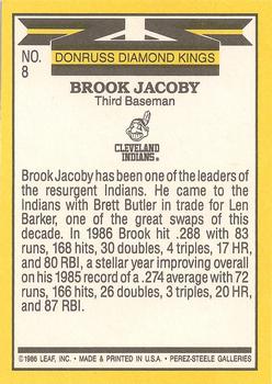 Brook Jacoby  baseball card collectible - Main Image 2