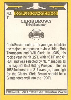 Chris Brown  baseball card collectible - Main Image 2
