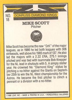 Mike Scott  baseball card collectible - Main Image 2