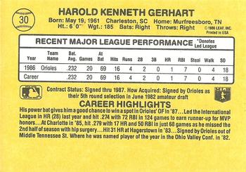 Ken Gerhart  baseball card collectible - Main Image 2