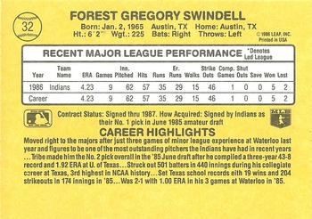 Greg Swindell  baseball card collectible - Main Image 2