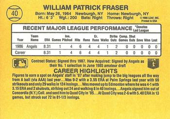 Will Fraser  baseball card collectible - Main Image 2