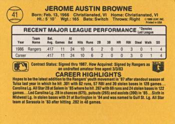 Jerry Browne  baseball card collectible - Main Image 2