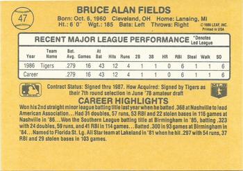 Bruce Fields  baseball card collectible - Main Image 2