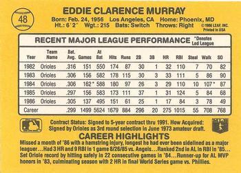 Eddie Murray  baseball card collectible - Main Image 2