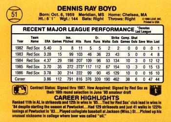 Oil Can Boyd  baseball card collectible - Main Image 2
