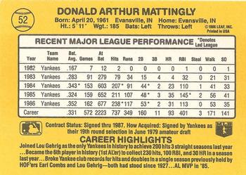 Don Mattingly  baseball card collectible - Main Image 2