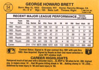 George Brett  baseball card collectible - Main Image 2