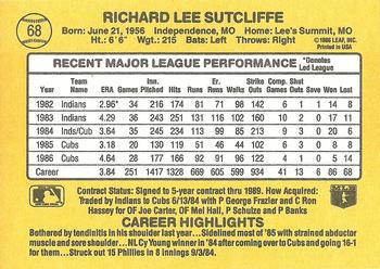 Rick Sutcliffe  baseball card collectible - Main Image 2