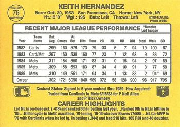 Keith Hernandez  baseball card collectible - Main Image 2