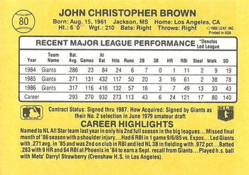 Chris Brown  baseball card collectible - Main Image 2