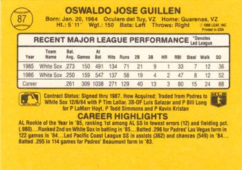 Ozzie Guillen  baseball card collectible - Main Image 2