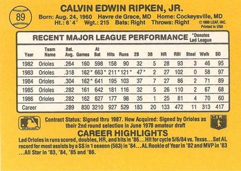 Cal Ripken  baseball card collectible - Main Image 2