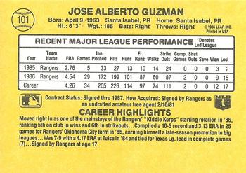 Jose Guzman  baseball card collectible - Main Image 2