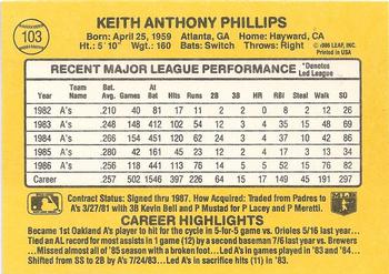 Tony Phillips  baseball card collectible - Main Image 2
