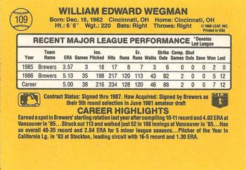 Bill Wegman  baseball card collectible - Main Image 2