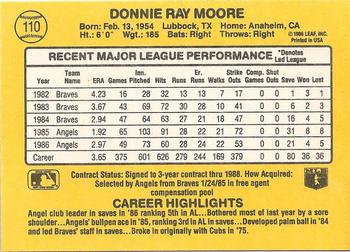 Donnie Moore  baseball card collectible - Main Image 2