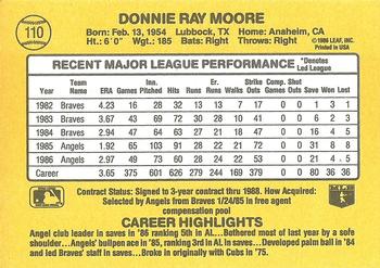 Donnie Moore  baseball card collectible - Main Image 2