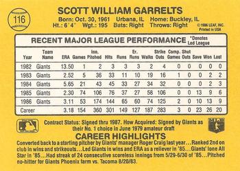 Scott Garrelts  baseball card collectible - Main Image 2