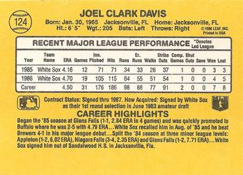 Joel Davis  baseball card collectible - Main Image 2