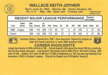 Wally Joyner  baseball card collectible - Main Image 2