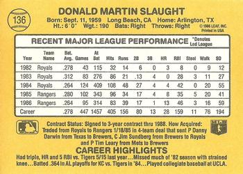 Don Slaught  baseball card collectible - Main Image 2