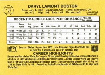 Daryl Boston  baseball card collectible - Main Image 2