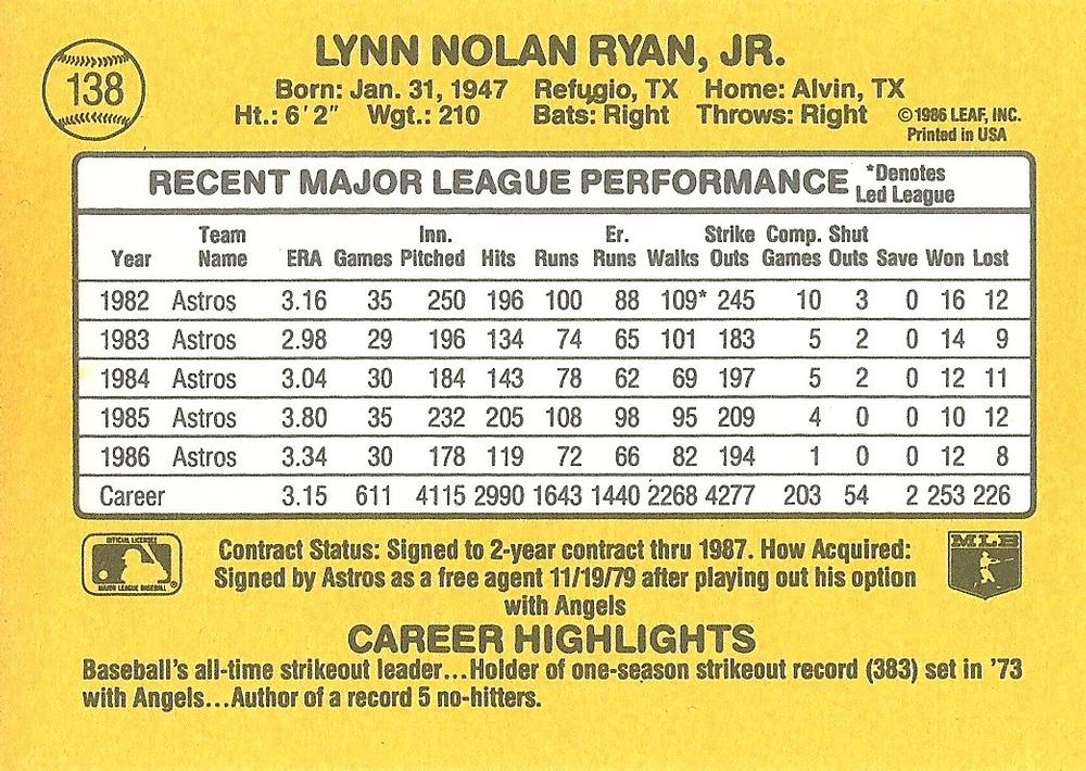 Nolan Ryan  baseball card collectible - Main Image 2