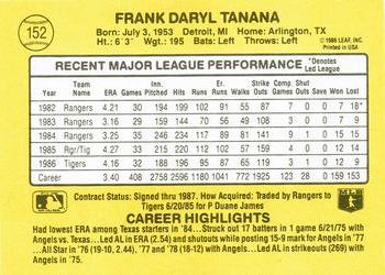 Frank Tanana  baseball card collectible - Main Image 2