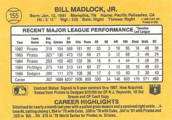 Bill Madlock  baseball card collectible - Main Image 2