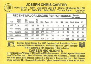 Joe Carter  baseball card collectible - Main Image 2
