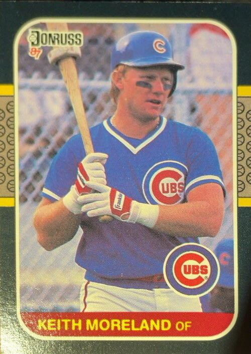 Keith Moreland  baseball card collectible - Main Image 3
