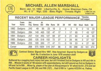 Mike Marshall  baseball card collectible - Main Image 2