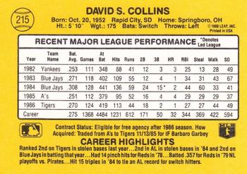 Dave Collins  baseball card collectible - Main Image 2