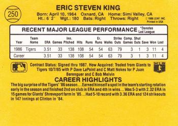 Eric King  baseball card collectible - Main Image 2