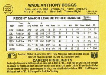 Wade Boggs  baseball card collectible - Main Image 2