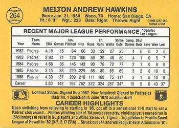 Andy Hawkins  baseball card collectible - Main Image 2