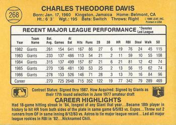 Chili Davis  baseball card collectible - Main Image 2