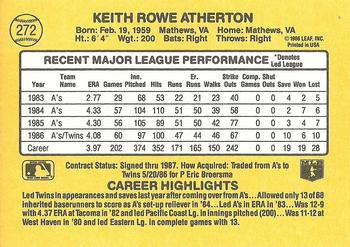 Keith Atherton  baseball card collectible - Main Image 2