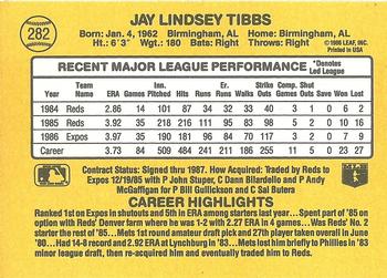 Jay Tibbs  baseball card collectible - Main Image 2