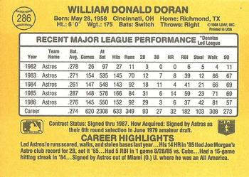 Bill Doran  baseball card collectible - Main Image 2