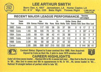 Lee Smith  baseball card collectible - Main Image 2