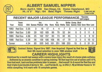Al Nipper  baseball card collectible - Main Image 2