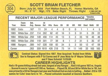 Scott Fletcher  baseball card collectible - Main Image 2