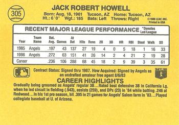 Jack Howell  baseball card collectible - Main Image 2