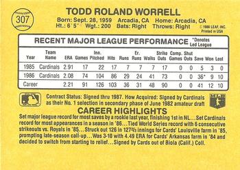 Todd Worrell  baseball card collectible - Main Image 2