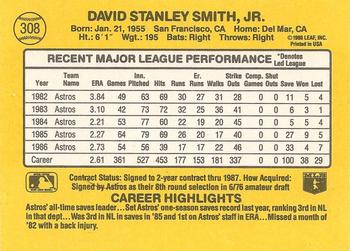 Dave Smith  baseball card collectible - Main Image 2
