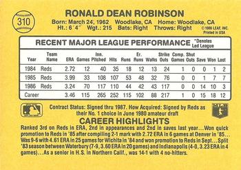 Ron Robinson  baseball card collectible - Main Image 2