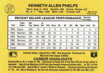 Ken Phelps  baseball card collectible - Main Image 2