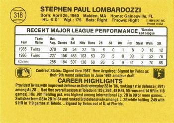 Steve Lombardozzi  baseball card collectible - Main Image 2